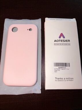 Pink Silicone Case for iPhone 17air